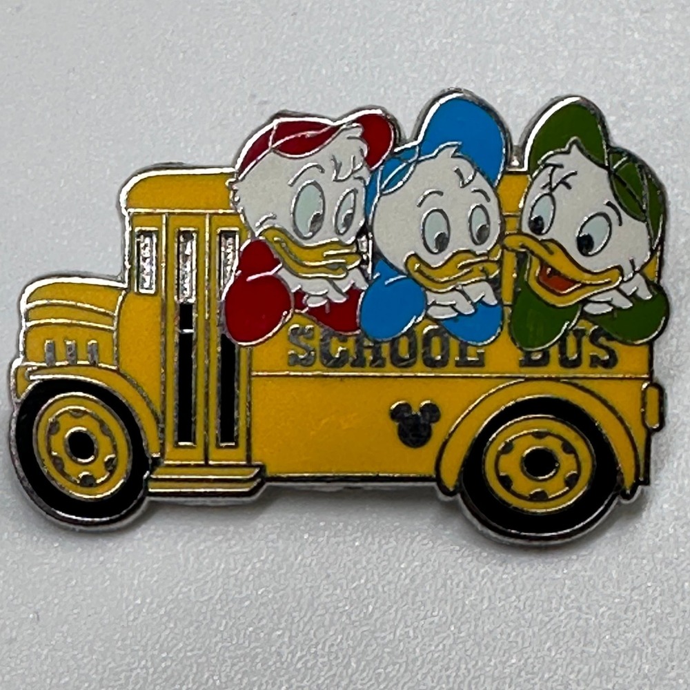 Huey Dewey Louie School Bus Disney Pin Trading Hidden Mickey 2008 Pin 8 of 8